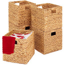 Best Choice Products 12x12in Hyacinth Baskets Rustic Set Of 5 Multipurpose - Brand New