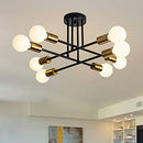 LIMEIJUA Mid Century Ceiling Light Modern Sputnik Chandelier B095NQTK17 - Black - Like New