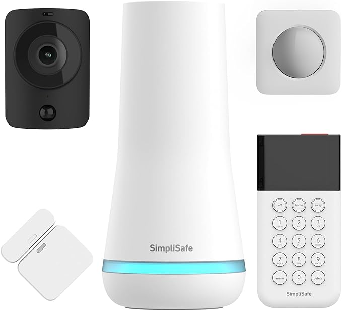 SIMPLISAFE 5-Piece Security System SSBS3 -White - Like New