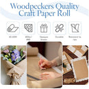 Brown Craft Paper Roll 30"x1800", 1 Roll, Jumbo Roll - Woodpeckers - Brand New