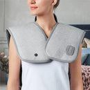 SHARPER IMAGE HEATED NECK SHOULDER MASSAGER WRAP ELECTRIC POLYESTER - GRAY - Like New