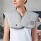 SHARPER IMAGE HEATED NECK SHOULDER MASSAGER WRAP ELECTRIC POLYESTER - GRAY - Like New