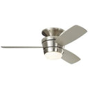 HARBOR BREEZE Mazon 44 Brushed Nickel LED Indoor Fan Light Kit MZ44BNK3 -Nickel - Like New