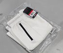 JUMPSTART POLYESTER SHORTS W/ ZIPPER POCKETS - SIZE: MEN M - WHITE/BLACK - Like New