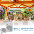 PYLEPRO PDWR50W INDOOR/OUTDOOR WATERPROOF SPEAKERS - WHITE - Like New