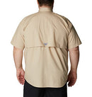 COLUMBIA MEN'S BONEHEAD SHORT SLEEVE SHIRT - SIZE: MEN L - FOSSIL - Like New