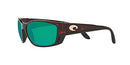 Costa Del Mar Men's Fisch Rectangular Sunglasses -Tortiose/Green Mirror - Like New