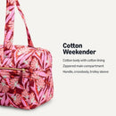 AMAZON ESSENTIALS WOMEN'S QUILTED WEEKENDER DUFFEL GYM BAG PINK FLORAL - Like New