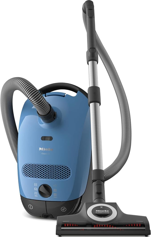 Miele Classic C1 Turbo Team Bagged Canister Vacuum SBAN0 - Tech Blue - Like New