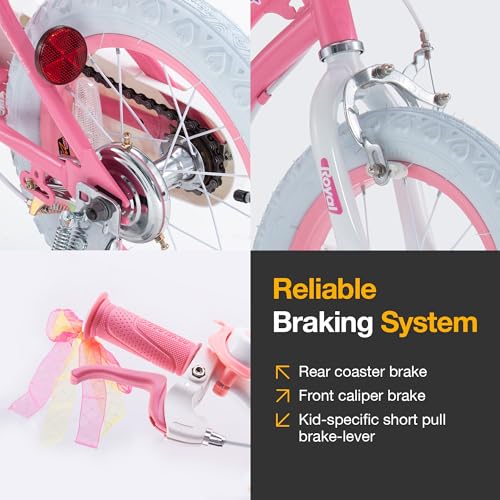 RoyalBaby Girls Bike Trekking Free Balance to Pedal Easy Learning  Pink - Like New