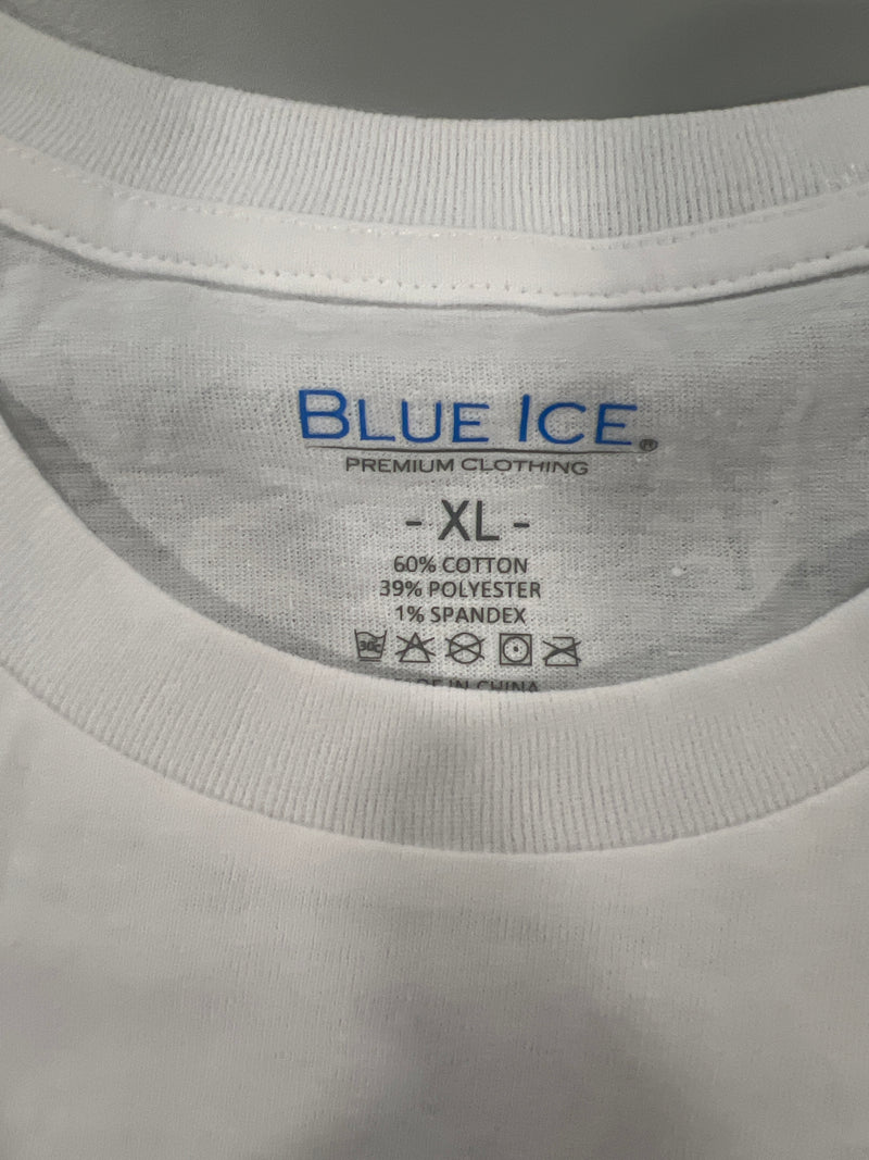 BLACK ICE SHORT SLEEVE T-SHIRT - SIZE: MEN XL - WHITE - Brand New