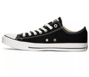 CONVERSE MEN'S CHUCK TAYLOR LOW TOP SNEAKERS FINISH LINE - 7.5 - BLACK/WHITE - Like New