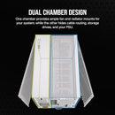 CORSAIR 2500D AIRFLOW SMALL-TOWER MATX DUAL CHAMBER PC CASE - WHITE Like New