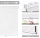 LazBlinds No Drill Cordless Roller Shades 24x72 White B0BBPQVDMH - Brand New