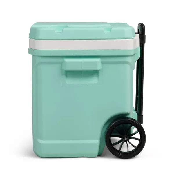 IGLOO LATITUDE 94 CANS/60QT ROLLING COOLER - SEAFOAM - Like New