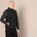 AMAZON ESSENTIALS MEN'S FULL ZIPPED POLAR FLEECE INSULATED VEST - BLACK - SIZE:L - Brand New