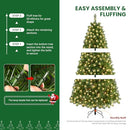 SHARECONN 7.5FT PRELIT ARTIFICIAL HINGED CHRISTMAS TREE LIGHTS 350 WARM WHITE - Like New