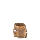 HP00016679 DONALD PLINER SISU LEATHER SANDAL WOMEN 8 TOBACCO - Like New