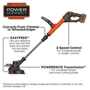 Black + Decker 20V MAX* EASYFEED Cordless String Trimmer/Edger LSTE523 Like New