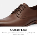 COACH MENS DAVI DERBY - SIZE: MEN 10D (EU M43) - DARK SADDLE - Like New