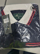 TIGER WOLF SIZE MEDIUM NAVY POLO SHIRT - SIZE: MEN M - NAVY BLUE - Brand New