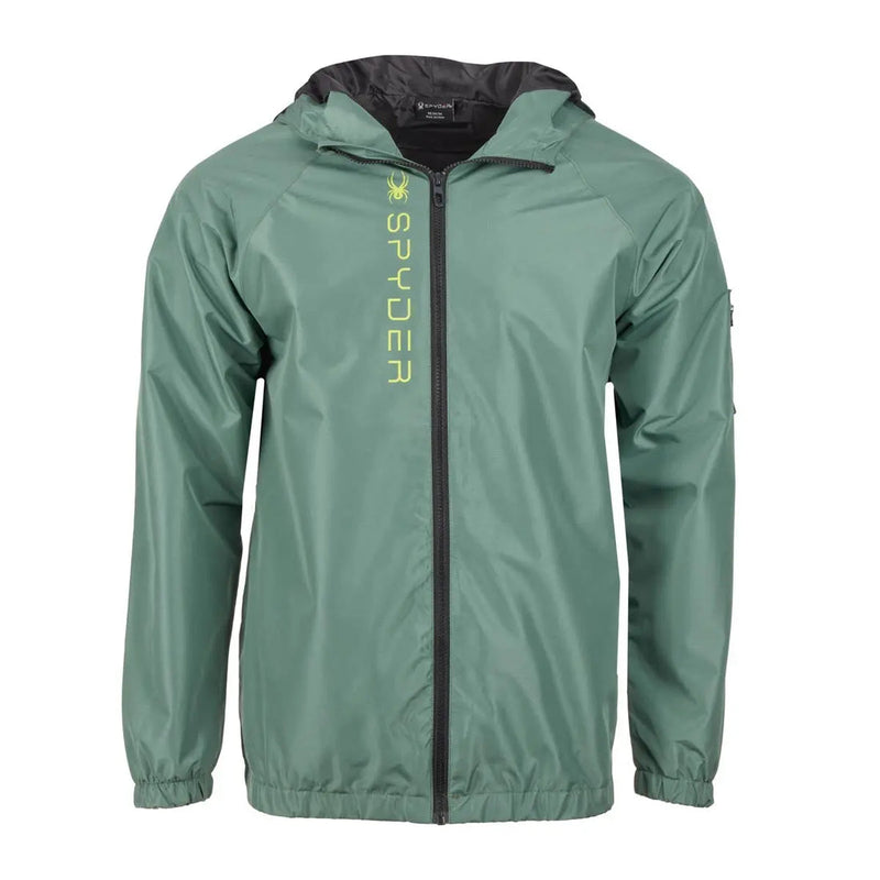SPYDER MEN'S SLEEVE POCKET WINDBREAKER - SIZE: MEN S - DARK FOREST - Brand New
