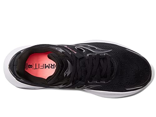 S10810 SAUCONY WOMEN'S GUIDE 16 RUNNING SHOES BLACK/WHITE SIZE 6.5 - Like New