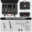 Kinghardcase Gun Case for Handguns Pre-Cut Multiple Pistols Case Shockproof - Like New