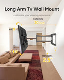 FORGING MOUNT LONG ARM TV MOUNT MOST 37-75 INCH TVS 30" LONG EXTENSION ARM - Like New