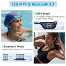 Swimming Headphones Bone Conduction Waterproof Earbuds MP3 Player 8000 Songs - Like New