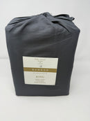 KATHY IRELAND SILKY SOFT DEEP POCKET BAMBOO SHEETS KING 6 PCS - DARK GRAY - Like New