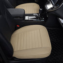 EDEALYN 2PCS PU Leather Seat Covers Auto Seat Protector Car Seat Covers - Beige - Brand New
