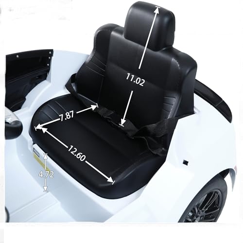 CUISINSMART 12V KIDS RIDE ON CAR W/PARENTS REMOTE CONTROL ZB918 - WHITE - Like New