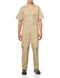 DICKIES MENS SHORT SLEEVE COVERALLS - SIZE: MEN S - KHAKI - Like New