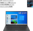 LG Gram 17" WQXGA I7-1165G7 16GB 1TB SSD 17Z90P-K.AAB8U1 - Black - Brand New