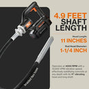 SuperHandy Concrete Vibrating Power Tool, 13K VPM, GUT139 - Orange/Black - Like New