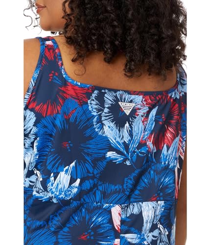 COLUMBIA WOMEN'S PFG FREEZER III DRESS - COLLEGIATE NAVY ROSELLES - M - Brand New