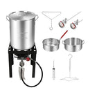 RED MOUNTAIN VALLEY OUTDOOR PROPANE TURKEY DEEP FRYER SET 30&10 - Scratch & Dent