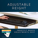 KENSINGTON UNDER-DESK COMFORT KEYBOARD DRAWER SMARTFIT SYSTEM - BLACK - Brand New