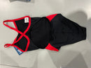 MICHAEL PHELPS SPLICE MID BACK SWIMSUIT - SIZE: FEMALE 26 - BLACK/RED - Brand New