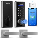 Philips WiFi Smart Lock with Door Lever FDL240X-1HBG-L-SN - Stainless Steel - Like New