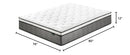 ZINUS 12" TRUE SUPPORT HYBRID MATTRESS KING MATTRESS IN A BOX WHITE/GRAY - Brand New