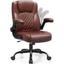 BRICK ATTIC LEATHER OFFICE CHAIR - VINTAGE BROWN - Like New