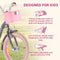 ROYALBABY KIDS BIKE 14INCH CHILDREN BICYCLE WITH BASKET AMIGO/GRAY - Brand New