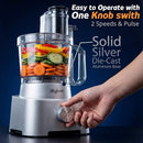 Magiccos 14-Cup Aluminum-Diecast Food-Processor XL Bowl, 800W C0950 - Brand New