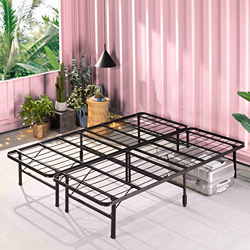 ZINUS SMARTBASE TOOL-FREE ASSEMBLY MATTRESS FOUNDATION FULL - BLACK - Like New