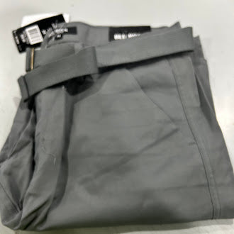 BLU ROCK NWT BLU ROCK MEN'S SMOKE CARGO BELTED BERMUDA SHORT - SIZE: 34 - GRAY - Brand New