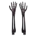 ONEIDA LATWARE UTENSIL SET, VINTRO HALLOWEEN SATIN BLACK SKELETON - BLACK - Like New