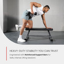 FF FINER FORM ESSENTIAL FLAT WEIGHT BENCH – HEAVY DUTY – Compact - Gray/Black - Brand New