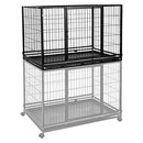AMAZON BASICS PORTABLE HEAVY DUTY STACKABLE DOG KENNEL TRAY 48.2" L - BLACK - Like New